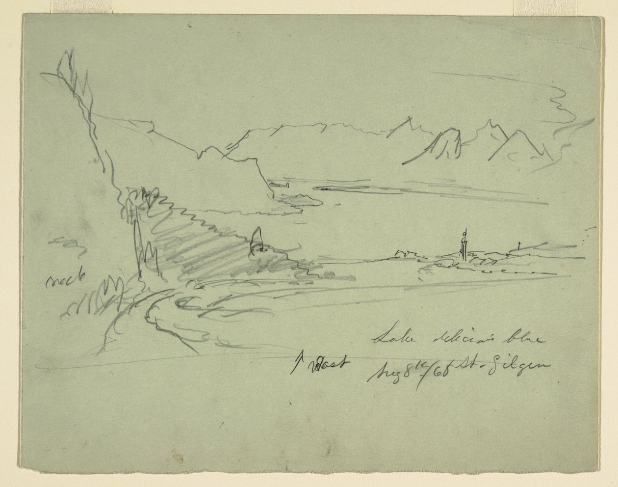 Ausztriai tájkép, 1868. augusztus 5. alkotó: Frederic Edwin Church