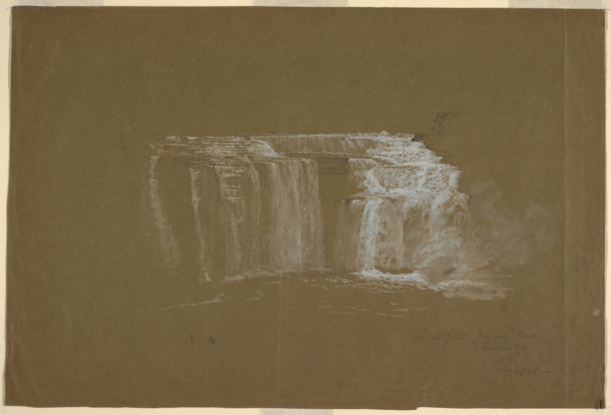 Lower Falls, Genesee River, Rochester, New York alkotó: Frederic Edwin Church