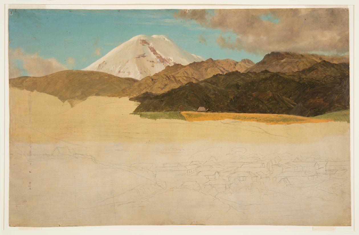 Chimborazo-hegy és Guaranda, Ecuador alkotó: Frederic Edwin Church