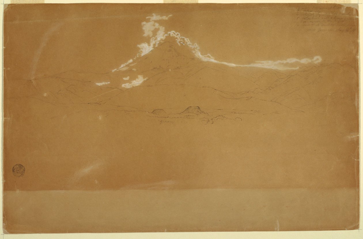 Mount Chimborazo, Guanojo és Guaranda közelében, Ecuadorban alkotó: Frederic Edwin Church