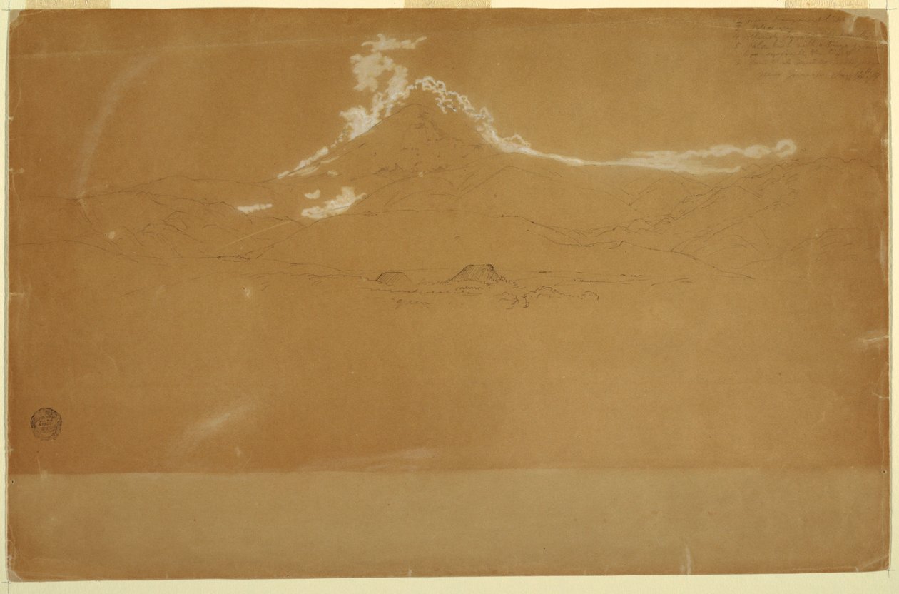 A Chimborazo -hegy, Guanojo és Guaranda közelében, Ecuador alkotó: Frederic Edwin Church