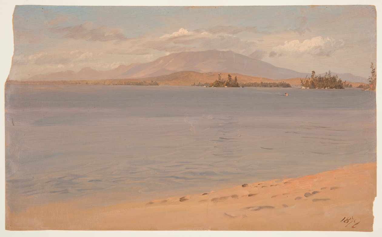 Katahdin hegy a Millinocket-tóból alkotó: Frederic Edwin Church