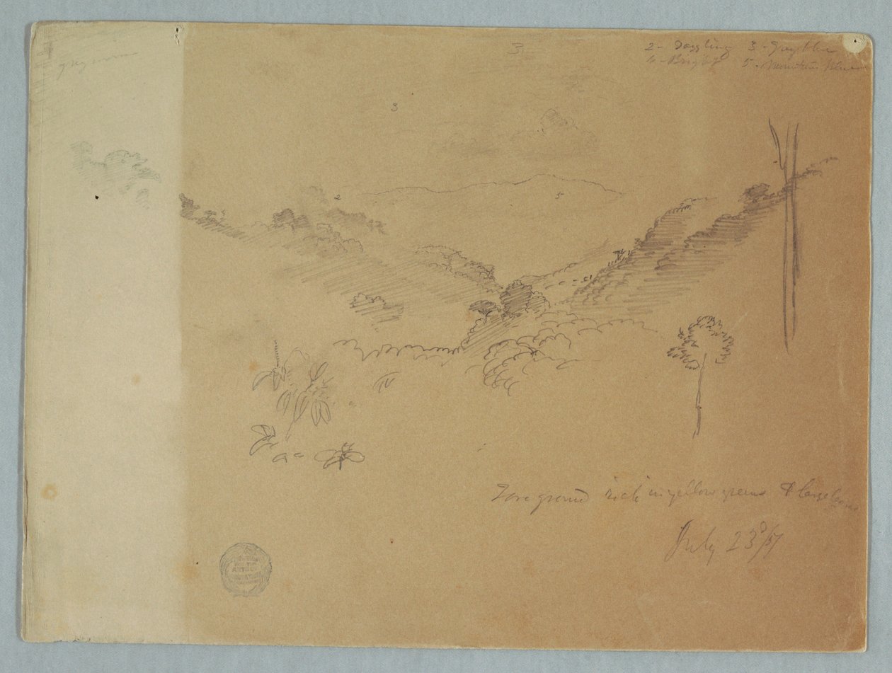 Hegyi táj Jorje közelében, Ecuador alkotó: Frederic Edwin Church