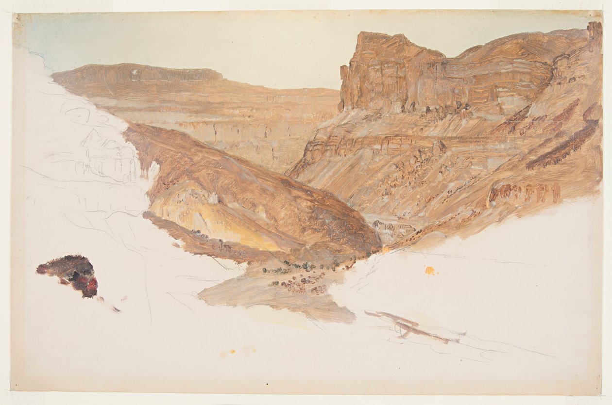 Mountain Stream, Jemen-völgy, Palesztina, 1868. alkotó: Frederic Edwin Church