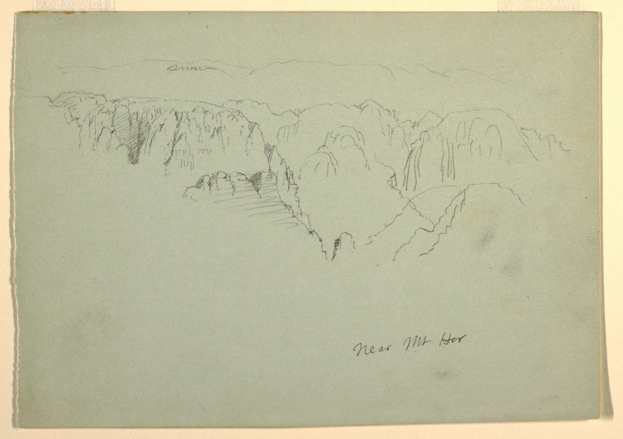 Hegy, Wady el-Arabah, 1868. február 23. alkotó: Frederic Edwin Church
