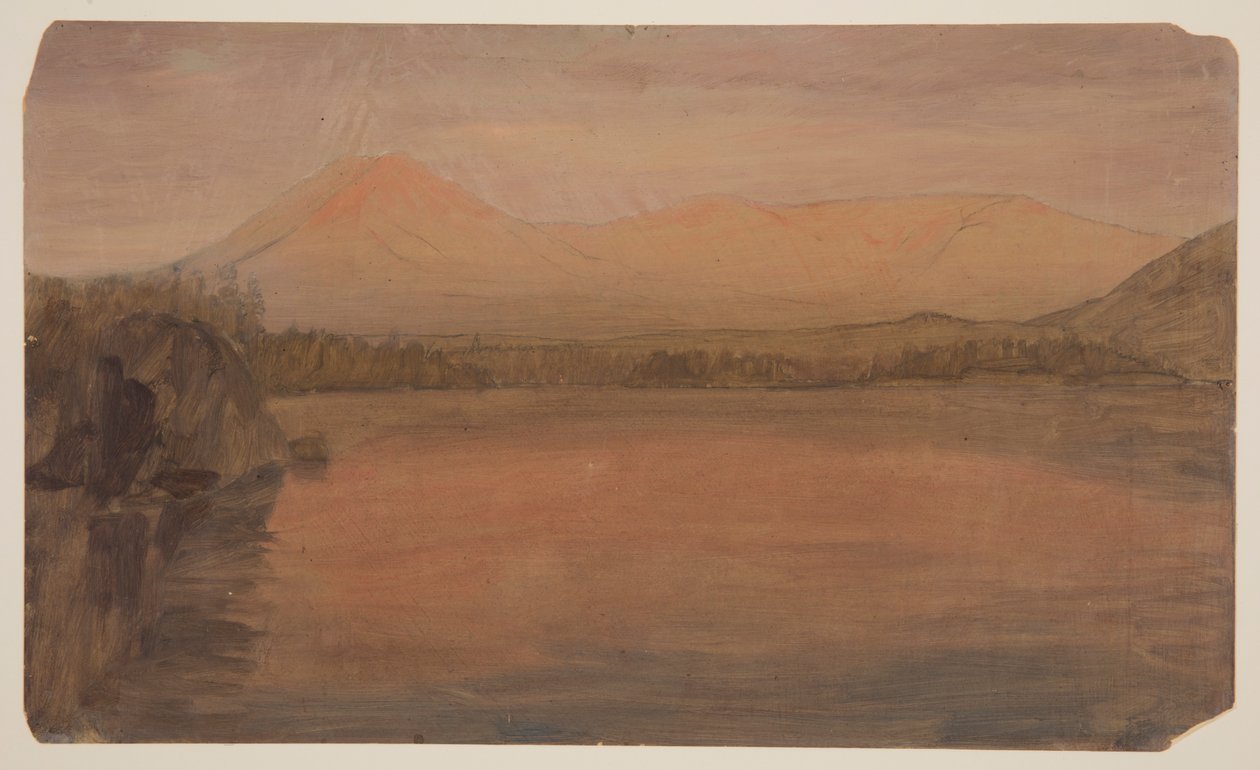 Mts. Katahdin és Turner a Katahdin-tóból alkotó: Frederic Edwin Church