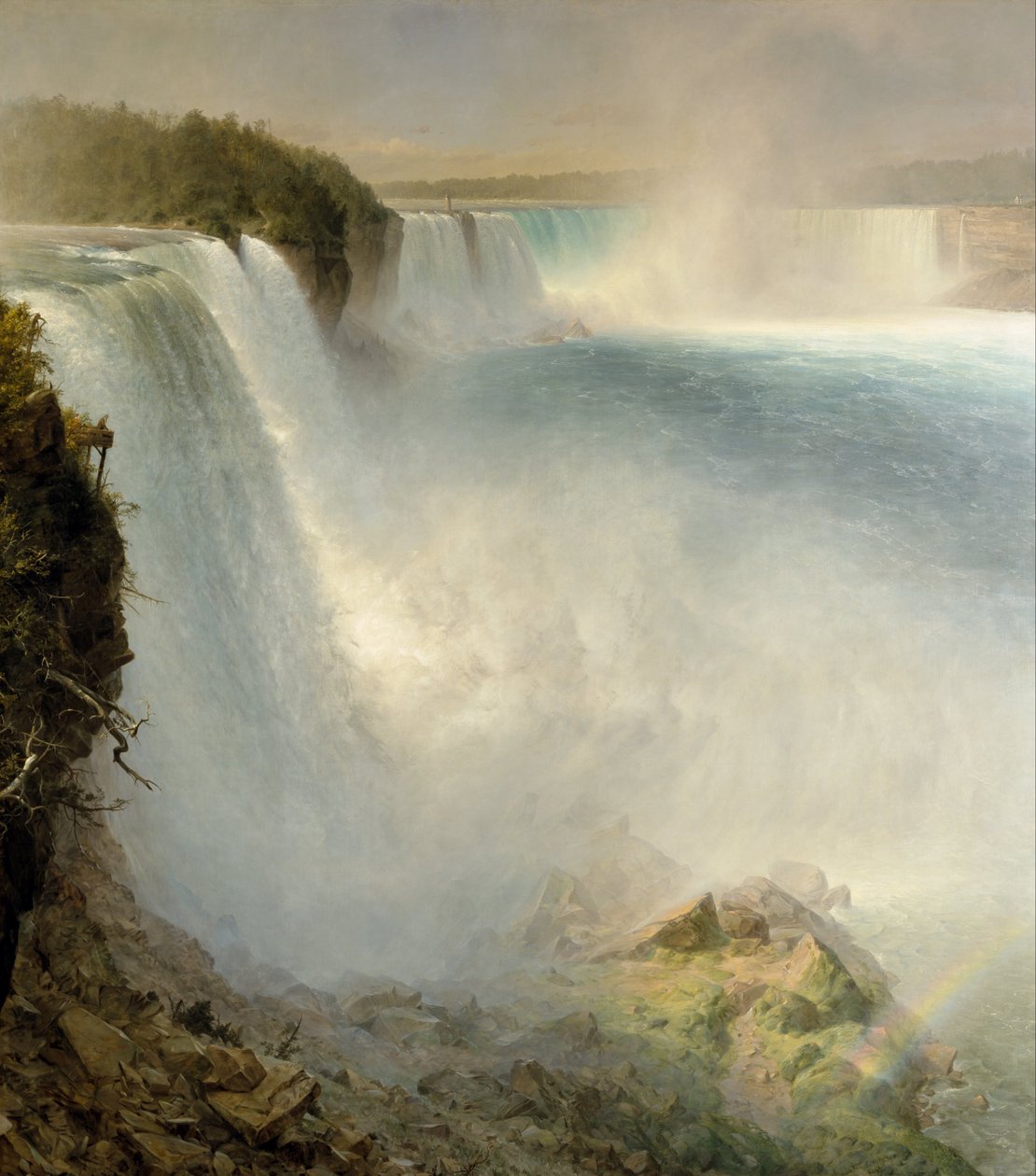 A Niagara-vízesés az amerikai oldalról alkotó: Frederic Edwin Church