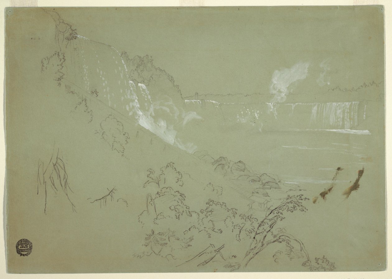 Niagara-vízesés a Prospect Point bázisától alkotó: Frederic Edwin Church