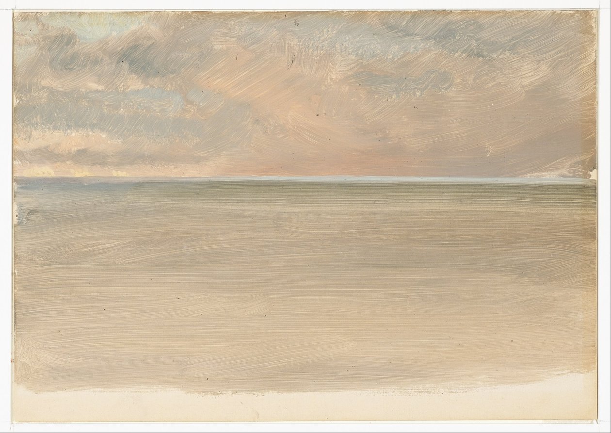 Tengeri táj a jégsapkával a távolban alkotó: Frederic Edwin Church
