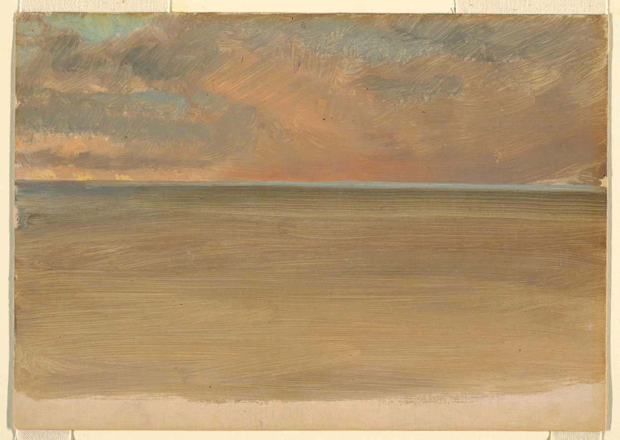 Tengeri táj a jégsapkával a távolban alkotó: Frederic Edwin Church