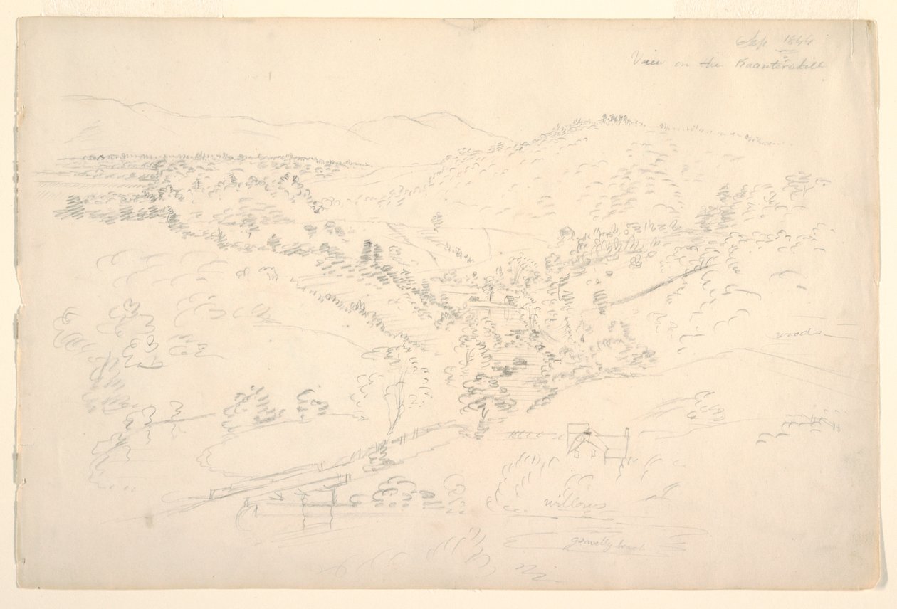 Vázlat egy Catskill-tájról (a Kaanterkill képe) alkotó: Frederic Edwin Church
