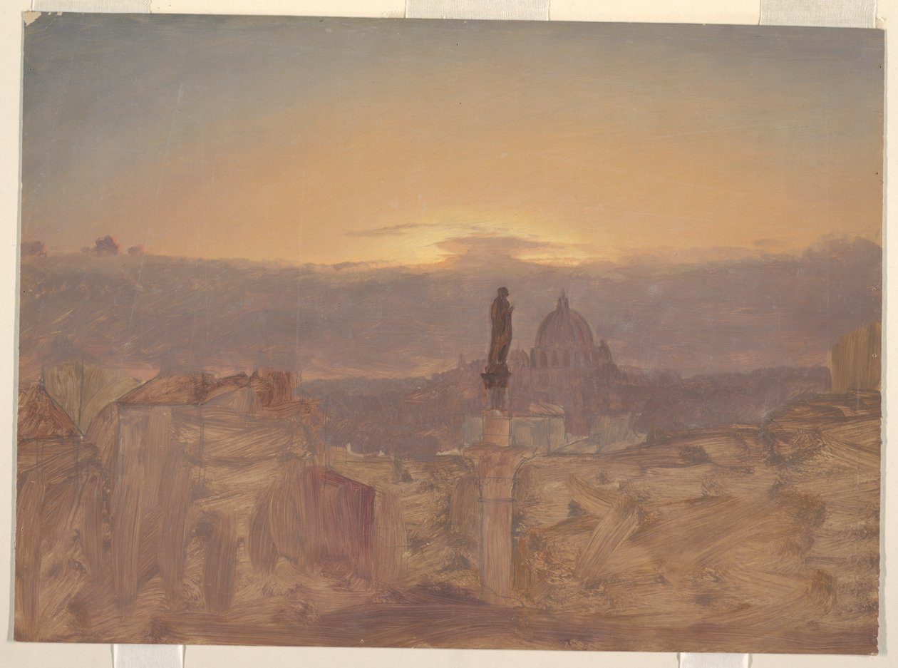 Szent Péter-bazilika a Pincio-ból, Róma alkotó: Frederic Edwin Church