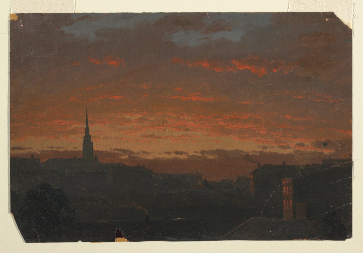 Naplemente Hudsonban, New York államban alkotó: Frederic Edwin Church