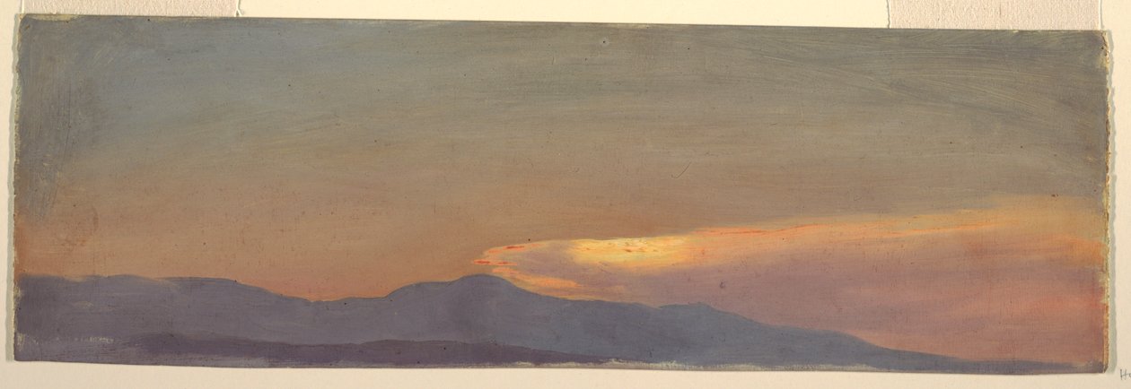 Naplemente felhő tanulmány alkotó: Frederic Edwin Church