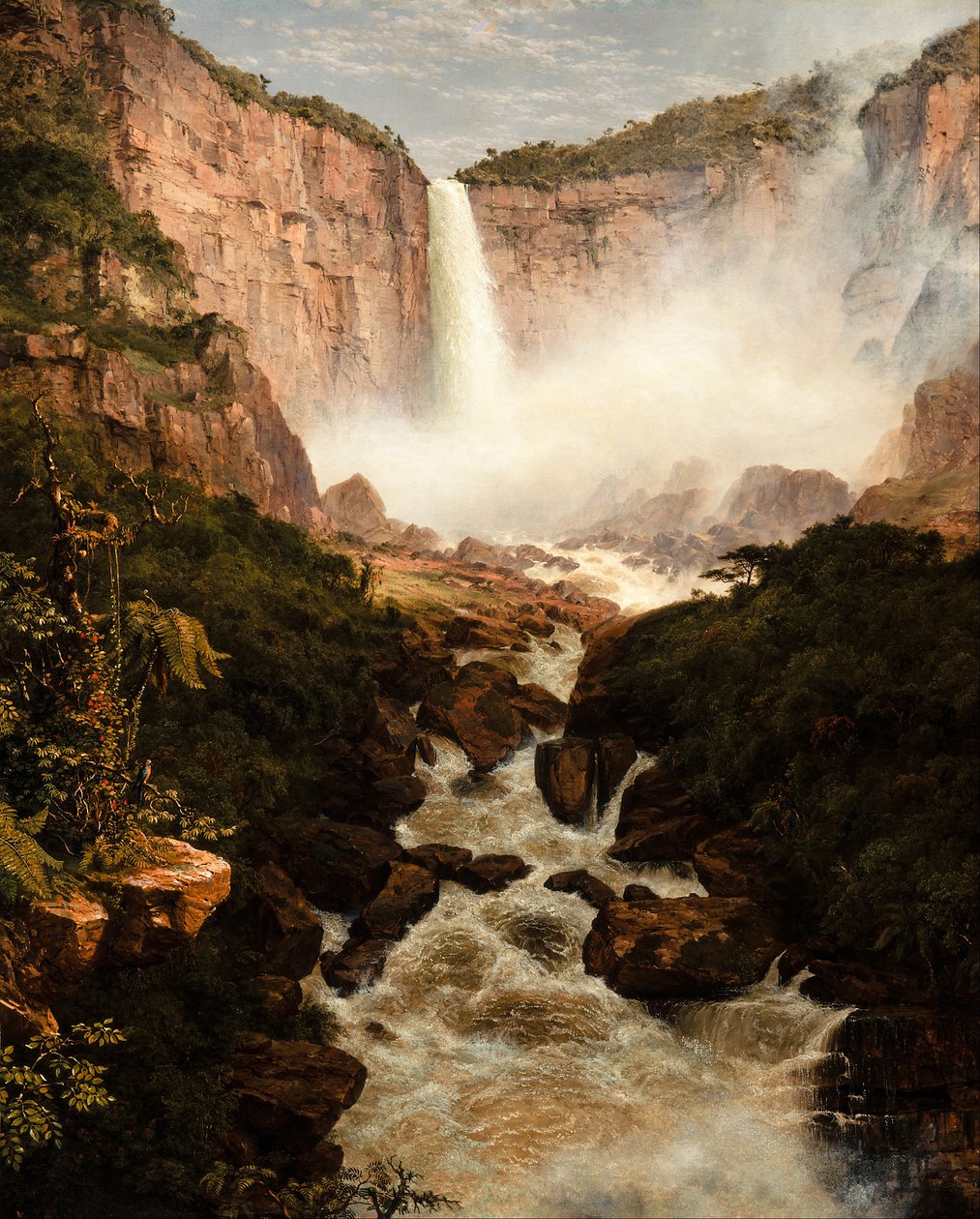 A Tequendama-vízesés Bogota közelében, Új-Granada államban alkotó: Frederic Edwin Church
