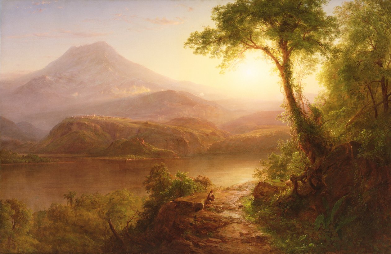 Trópusi táj: dél-amerikai táj alkotó: Frederic Edwin Church