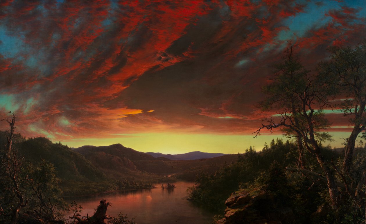 Alkonyat a vadonban, 1860 alkotó: Frederic Edwin Church