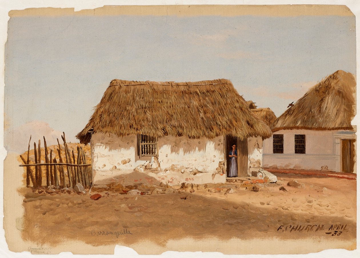 Két ház Barranquillában, Kolumbiában alkotó: Frederic Edwin Church