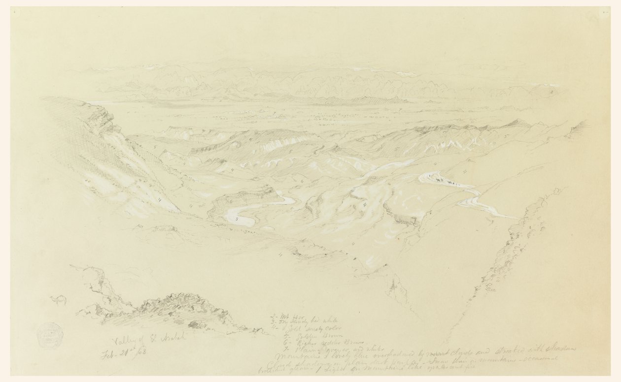 El Arabah völgye alkotó: Frederic Edwin Church