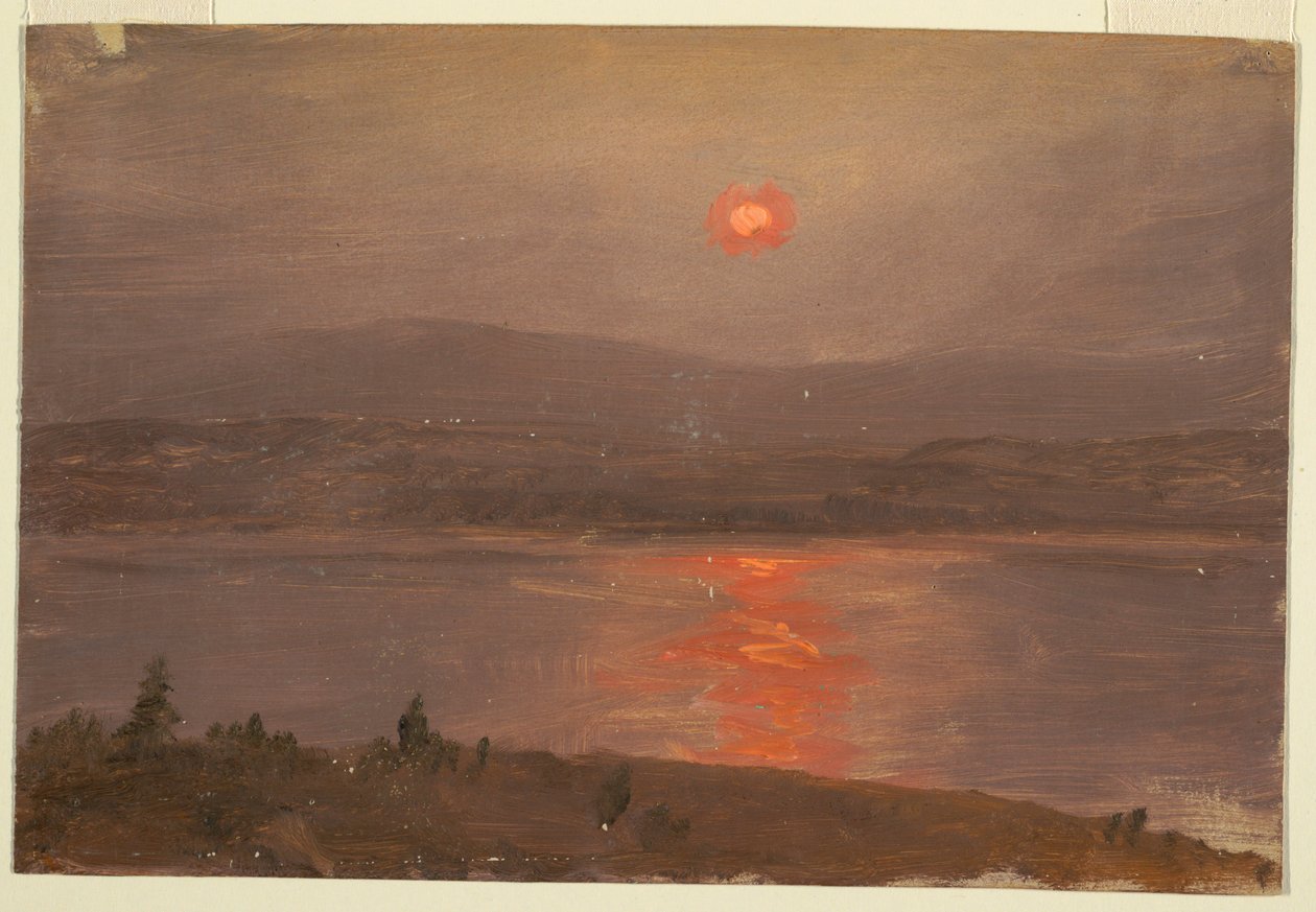 Nézd meg a Hudson túloldalát naplementekor alkotó: Frederic Edwin Church