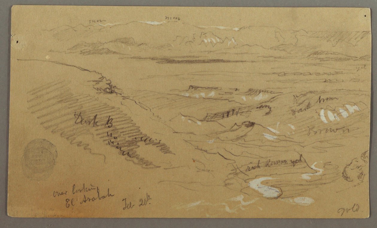 Kilátás Wady el-Arabah-ra alkotó: Frederic Edwin Church
