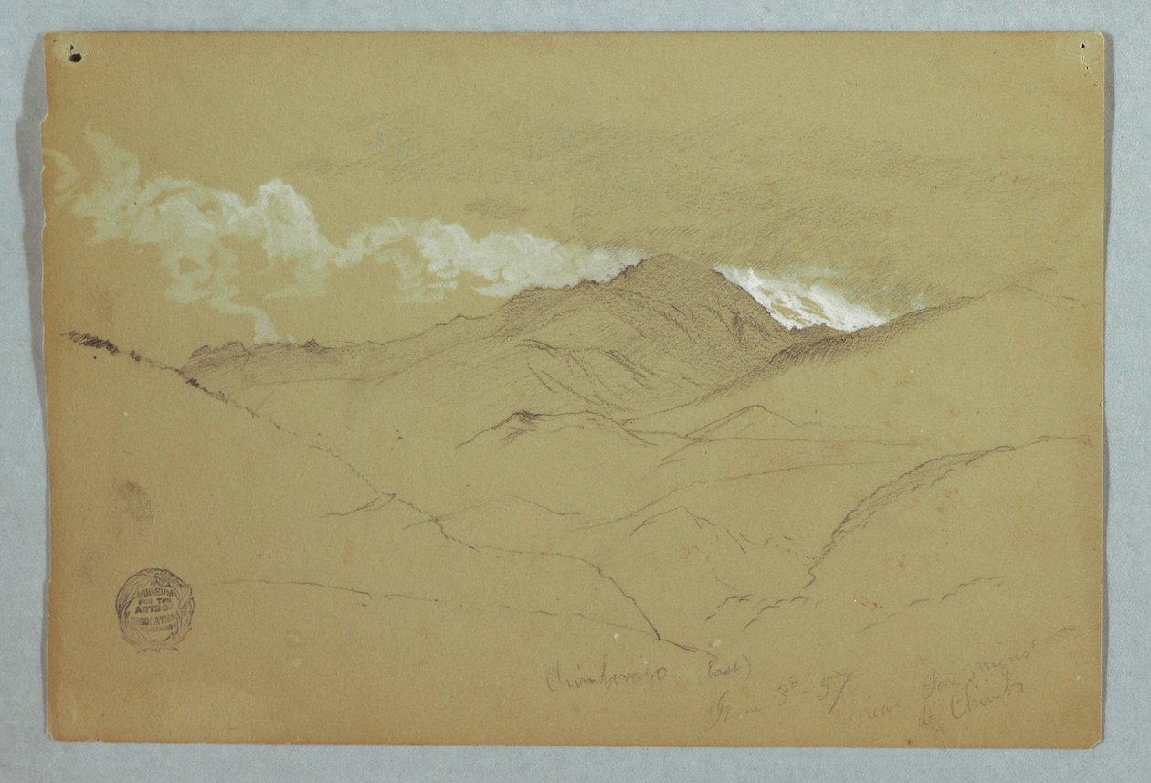 Kilátás a Mount Chimborazo keleti felől, Ecuador alkotó: Frederic Edwin Church