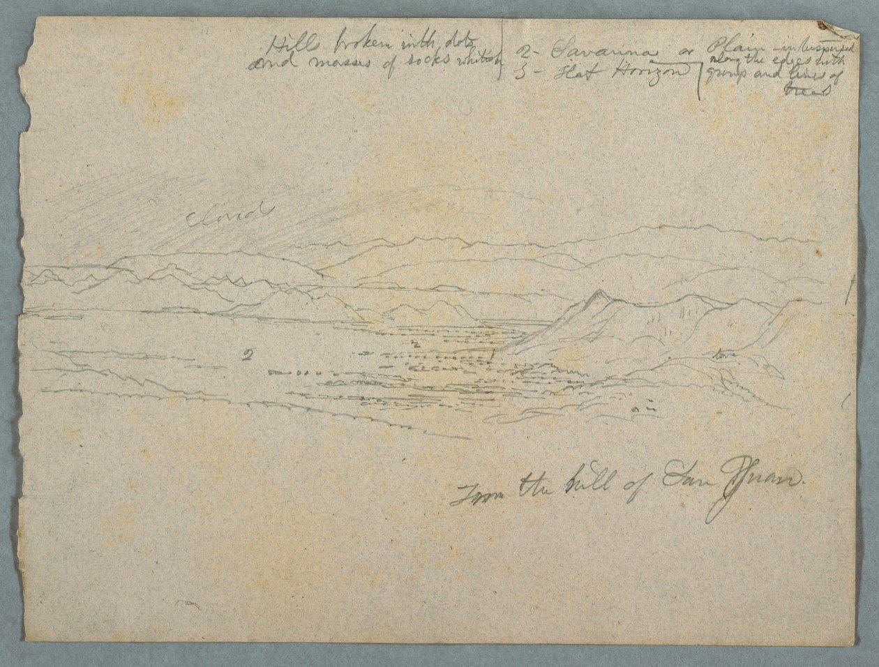 Kilátás a San Juan-hegyről, valószínűleg Kolumbia alkotó: Frederic Edwin Church