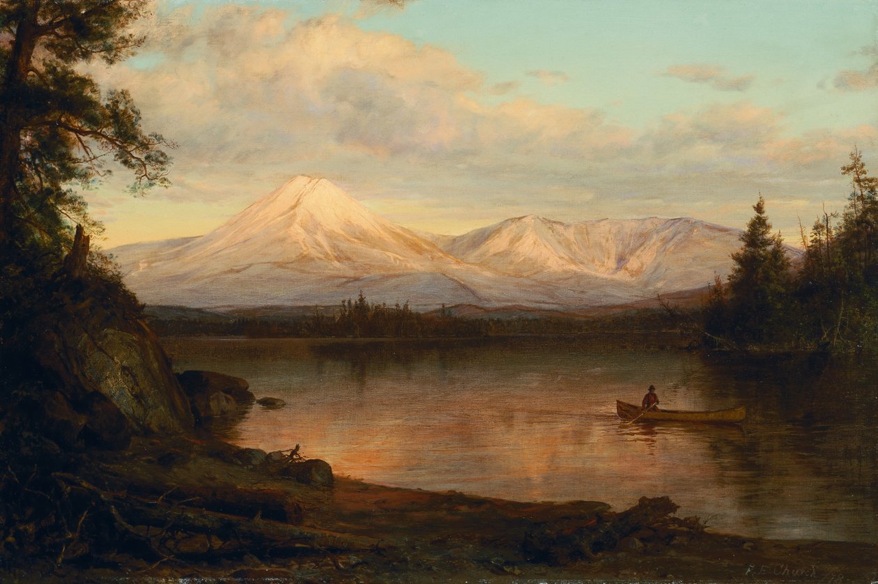 Kilátás a Katahdin-hegyre alkotó: Frederic Edwin Church