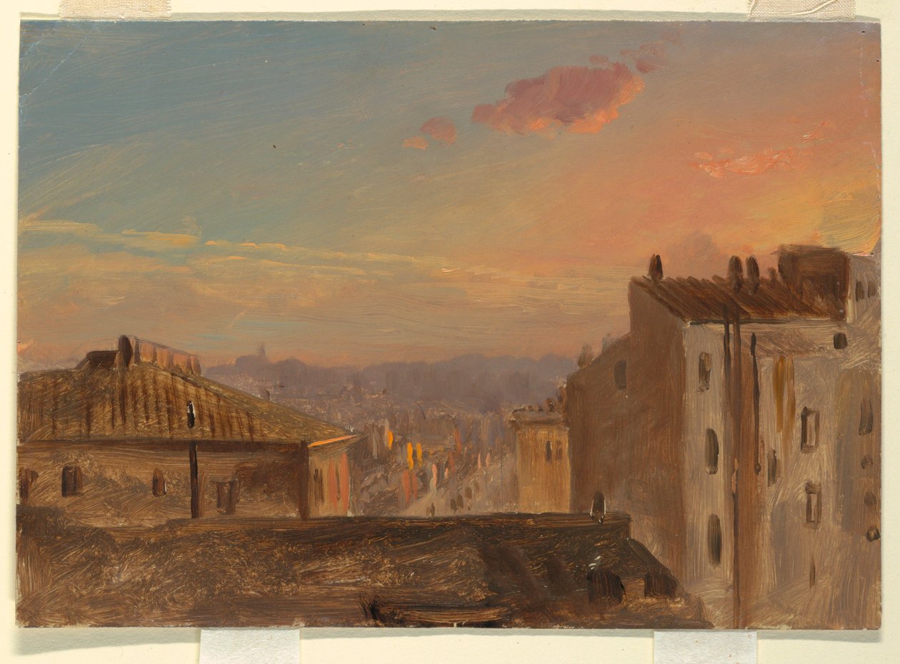 Kilátás Rómára alkotó: Frederic Edwin Church