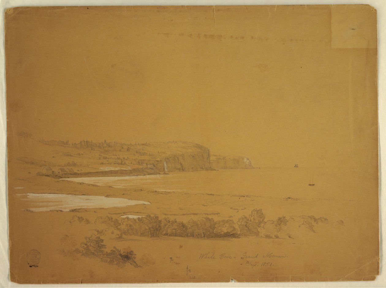 Whale Cove, Grand Manan-sziget, Kanada alkotó: Frederic Edwin Church