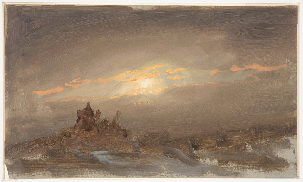 Téli táj a Holdfényben alkotó: Frederic Edwin Church