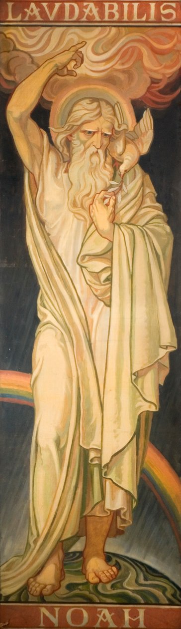 Próféták az Ószövetségből: Noé, 1910 körül alkotó: Frederic James Shields