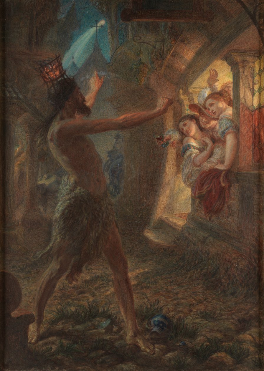 Salamon Sas (akvarell és testfesték gumiarábikummal) alkotó: Frederic James Shields