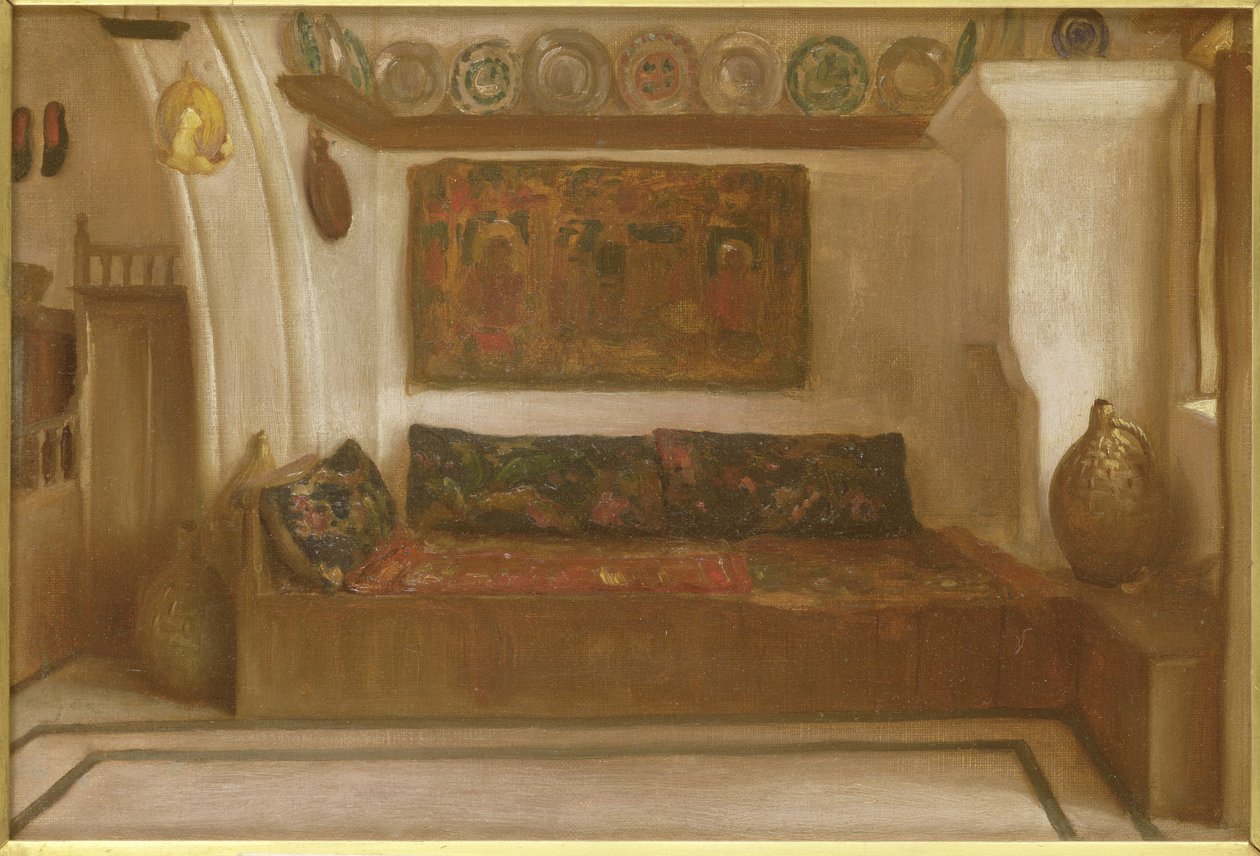 Egy ház Lindoszban, Rodosz alkotó: Frederic Leighton