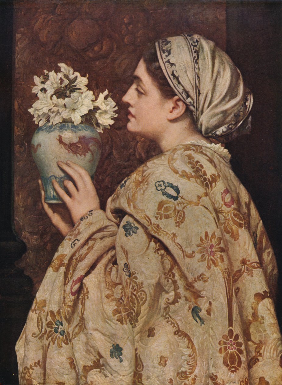 Egy velencei nemes hölgy, 1866, c1915 alkotó: Frederic Leighton