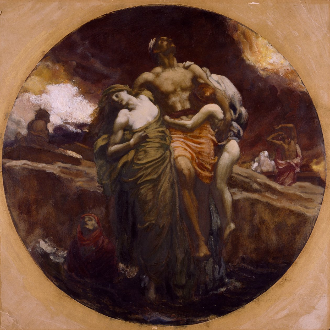 És a tenger feladta a halottakat, akik benne voltak alkotó: Frederic Leighton