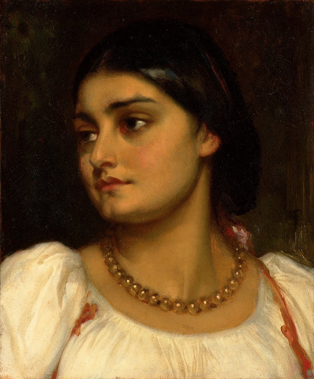 Egy római modell vezetője, alkotó: Frederic Leighton