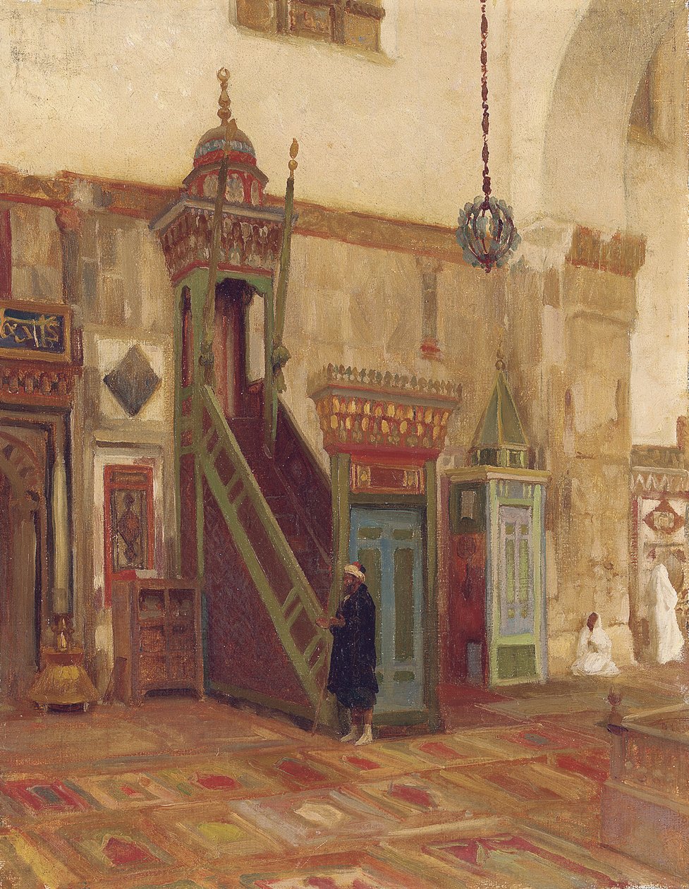 A damaszkuszi Nagy Mecset Mimbar mecsetjének belseje alkotó: Frederic Leighton
