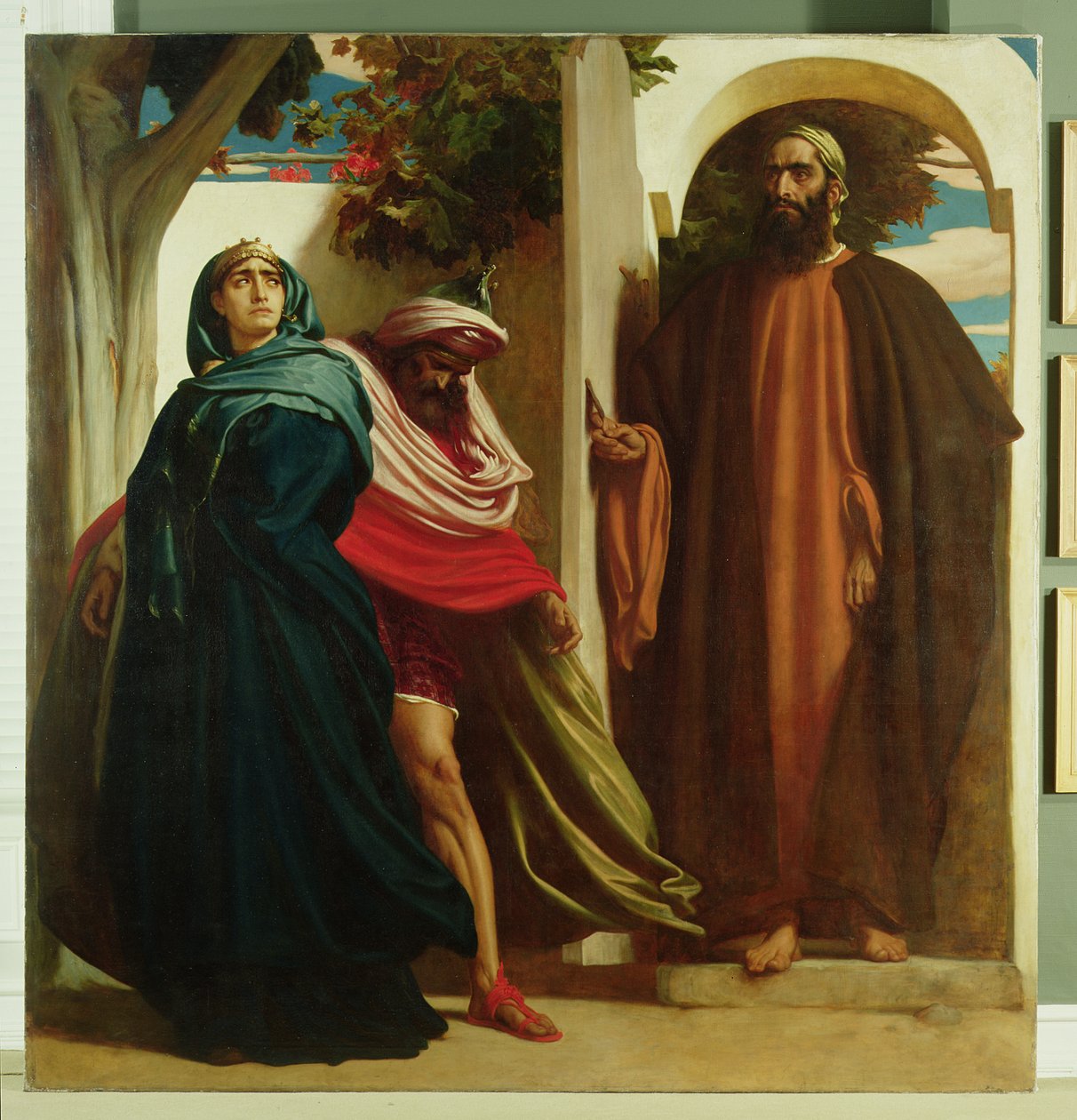 Jezabel és Ahab Met by Illés, 1862-3 alkotó: Frederic Leighton