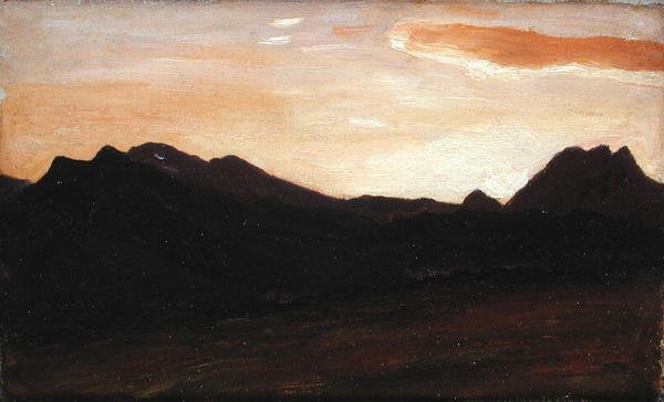 Tájkép dombokkal (olaj, vászon) alkotó: Frederic Leighton
