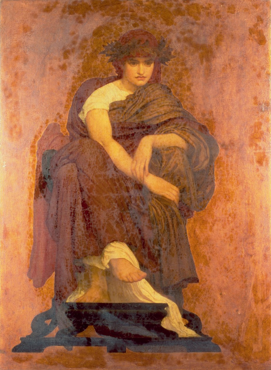 Mnemosyne, A múzsák anyja alkotó: Frederic Leighton