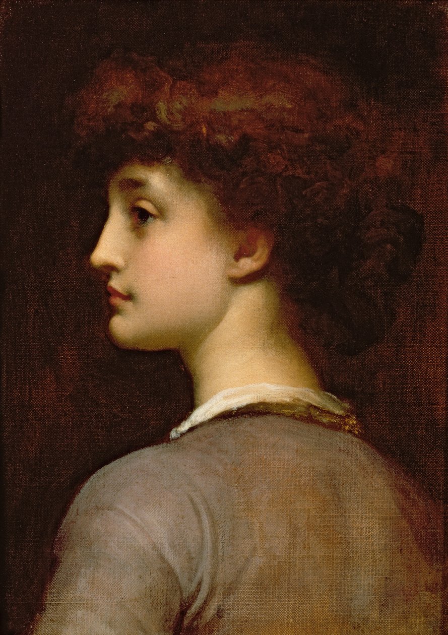 Egy fiatal lány portréja alkotó: Frederic Leighton