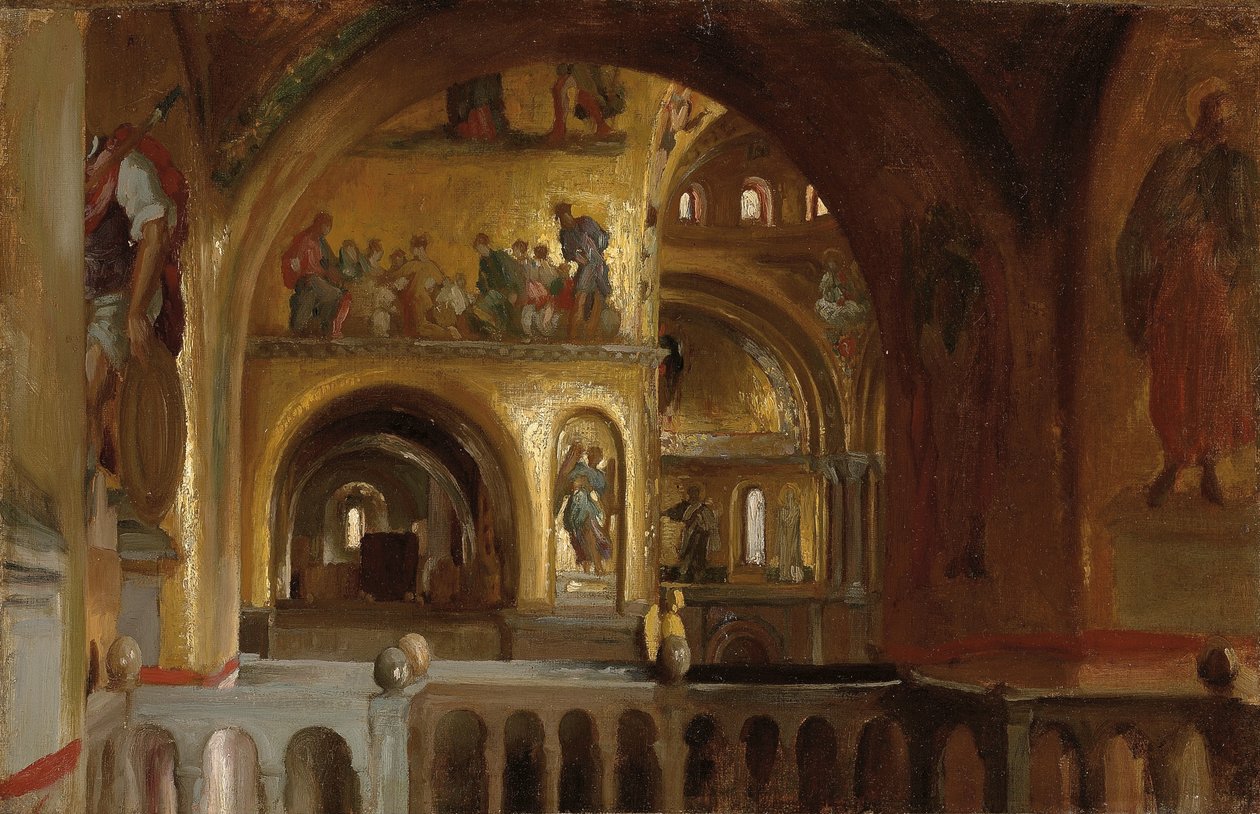 A velencei Szent Márk-bazilika belseje alkotó: Frederic Leighton