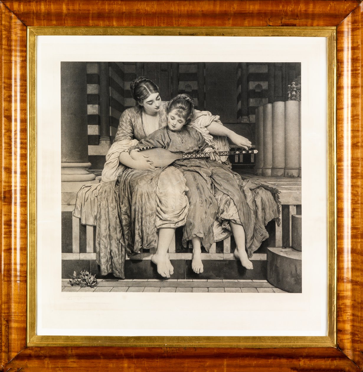 Zenei lecke (fotogravír) alkotó: Frederic Leighton