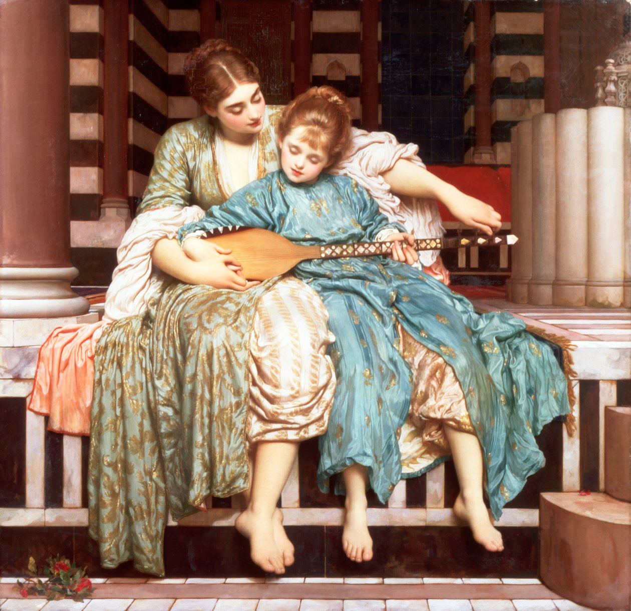 "A zenei lecke", 1877 alkotó: Frederic Leighton