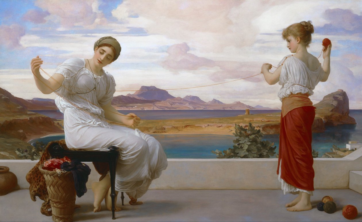 A fonal feltekerése alkotó: Frederic Leighton