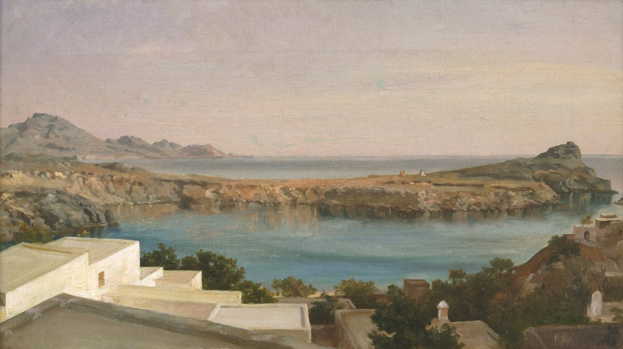 Lindos, Rodosz, kb. 1860-1870 alkotó: Frederic Leighton 1st Baron Leighton