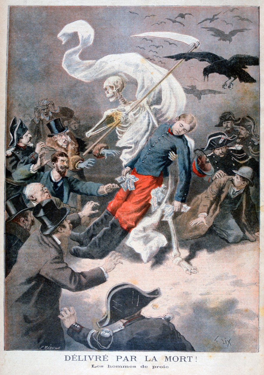 Halál által szállított!, 1896 alkotó: Frederic Lix