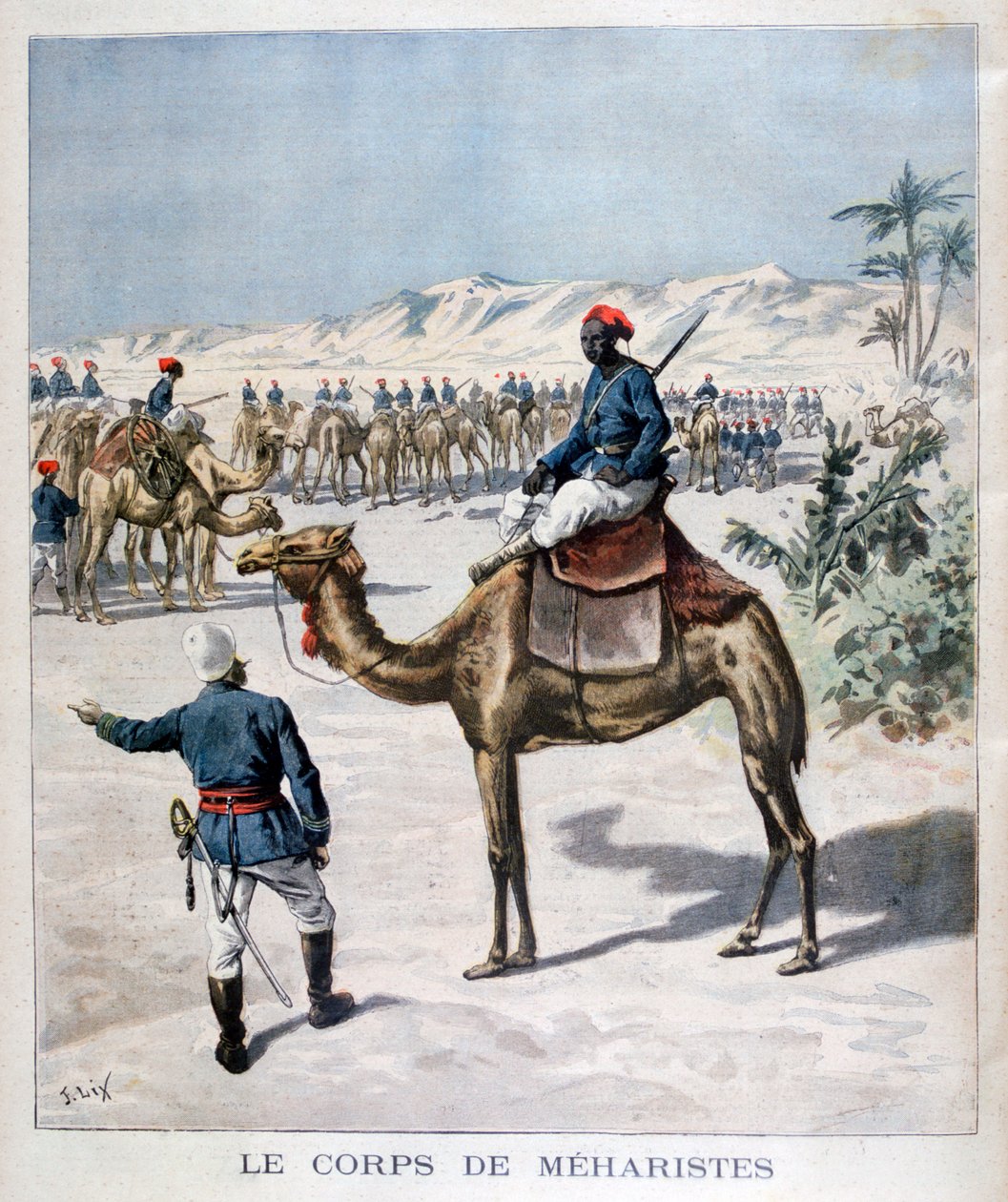 Meharista test, 1894 alkotó: Frederic Lix