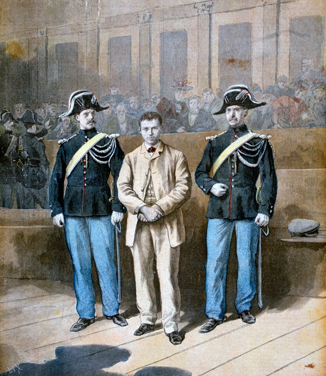 Sante Jeronimo Caserio olasz anarchista és bérgyilkos pere, 1894 alkotó: Frederic Lix